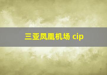 三亚凤凰机场 cip